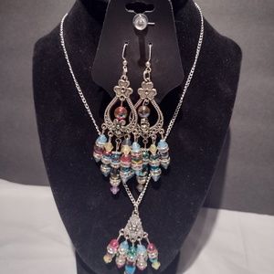 BEAUTIFUL JEWELRY SET NECKLACE AND EARRING